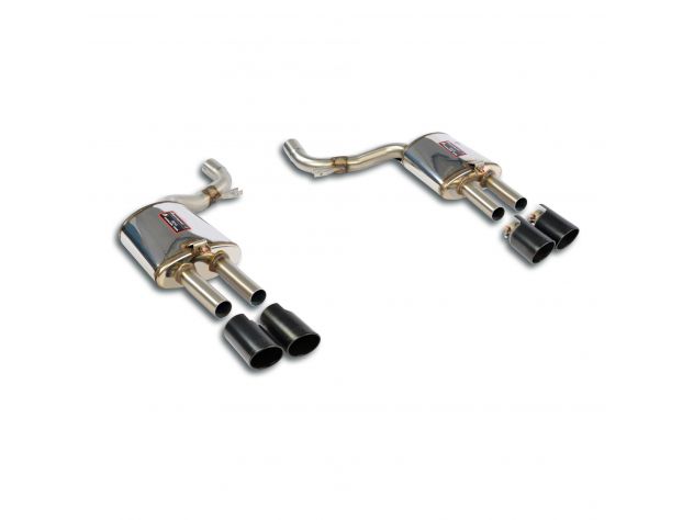 SUPERSPRINT SPORT EXHAUST PACK WITH BLACK TERMINALS PORSCHE PANAMERA S / 4S 4.8I (400 HP) 2010-2013