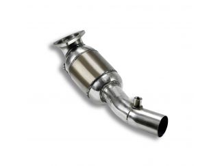 SUPERSPRINT FRONT EXHAUST SECTION RIGHT WITH CATALYST FERRARI CALIFORNIA 30 4.3I V8 (490 HP) 2012-2014 (CON VALVOLA)