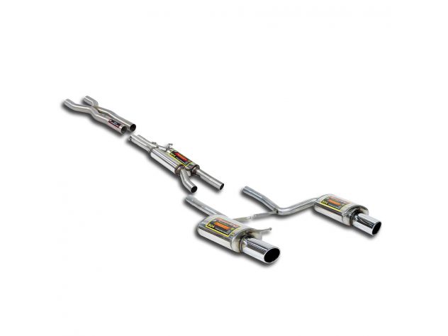 SUPERSPRINT COMPLETE EXHAUST SPORT SOUND CEE PACK AUDI S4 QUATTRO (BERLINA+ AVANT) 4.2I V8 (344 HP) 03-04