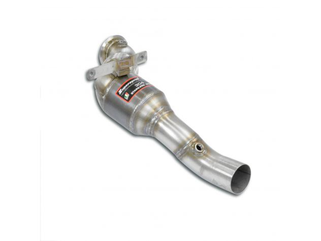 DOWNPIPE DESTRO + CATALIZZATORE  SUPERSPRINT FERRARI F8 SPIDER 3.9L V8 BI-TURBO (MODELLI CON GPF) 2020+