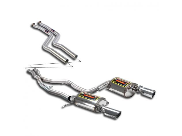 SUPERSPRINT COMPLETE EXHAUST SPORT SOUND KIT BMW E92 COUPÈ 335I / 335XI BI-TURBO (306 HP MOTORE N54) 06-04/2010