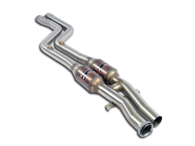 SUPERSPRINT FRONT EXHAUST SECTION WITH CATALYST 100CPSI WRC BMW E36 M3 (CONVERSIONE MOTORE N54 BI-TURBO)