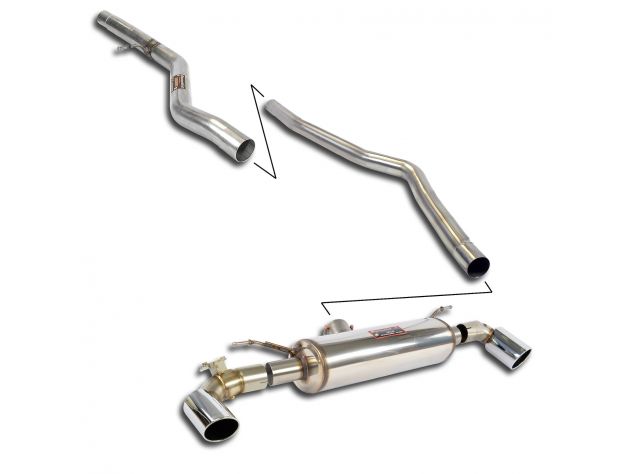 SUPERSPRINT COMPLETE EXHAUST SPORT WITH VALVE  BMW F20 / F21 125I 2.0T (218 HP) 2011-2014 (CON VALVOLA)