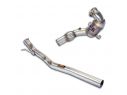 SUPERSPRINT TURBINE EXHAUST PIPE WITH 200CPSI CATALYST VW GOLF VIII R 2.0 TFSI (320 HP- MODELLI CON GPF) 2021+ (CON VALVOLA)