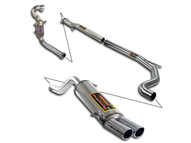 SUPERSPRINT COMPLETE EXHAUST STREET PERFORMANCE PACK GRANDE PUNTO ABARTH KIT SS 1.4I T (180 HP) 08+