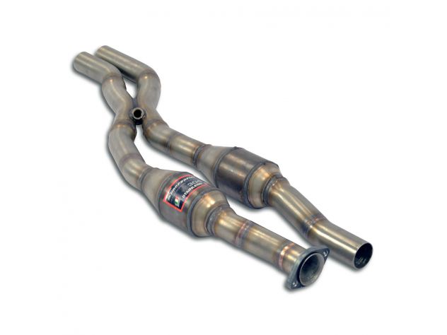 SUPERSPRINT FRONT SECTION WITH CATALYST RH/LH+X LINK PIPE ALPINA B10 E34 BERLINA+ TOURING 3.5I 6 CIL. 89-94