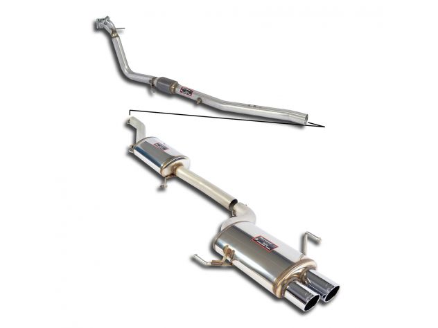 SUPERSPRINT COMPLETE EXHAUST SPORT PACK AUDI 80 B4 (BERLINA+ AVANT) 2.2I S2 TURBO QUATTRO (230 HP) 93-95