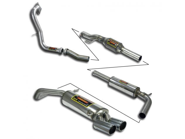 SUPERSPRINT COMPLETE EXHAUST SPORT PERFORMANCE PACK VW POLO 6R GTI 1.4 TSI 3P./5P. (180 HP) 2010+