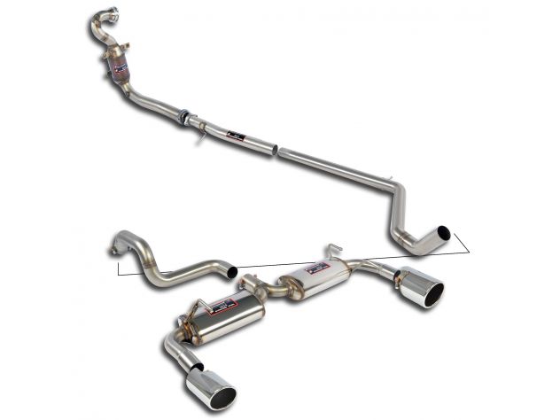 SUPERSPRINT COMPLETE EXHAUST STREET PERFORMANCE PACK  500 ABARTH 1.4T MULTIAIR "MOD. USA" (160 HP) 2011+