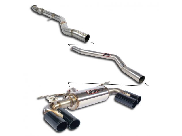 SUPERSPRINT COMPLETE EXHAUST SPORT SOUND PLUS PACK WITH VALVE BMW F87 M2 COUPÈ (370 HP) 2016+ (CON VALVOLA)