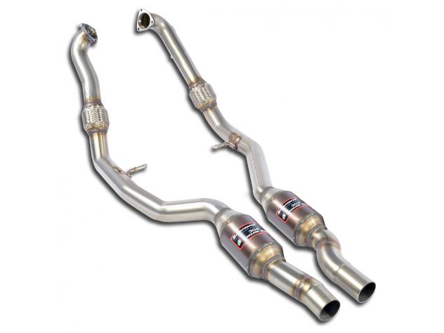 SUPERSPRINT FRONT EXHAUST SECTION RH/LH WITH CATALYST AUDI S4 QUATTRO AVANT 3.0 TFSI V6 (354 HP) 2016+