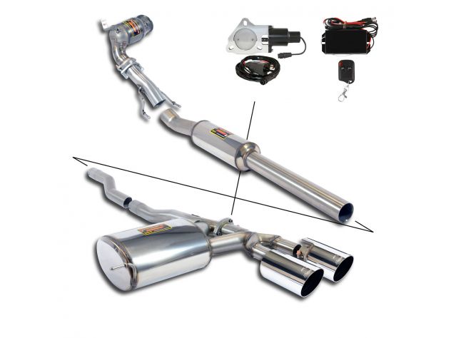 SUPERSPRINT COMPLETE EXHAUST STREET PERFORMANCE PACK WITH VALVE MINI F56 COOPER S 2.0T (MOTORE B46- 192 HP) 14+ (CON VALVOLA)