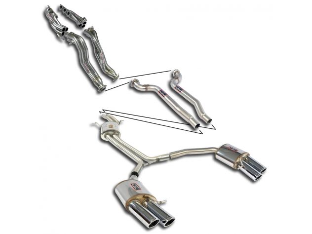 TRACK PERFORMANCE PACK SUPERSPRINT AUDI S4 QUATTRO (BERLINA+ AVANT) 3.0 TFSI V6 (333 HP) 2007-2015 (HEADERS SYSTEM)