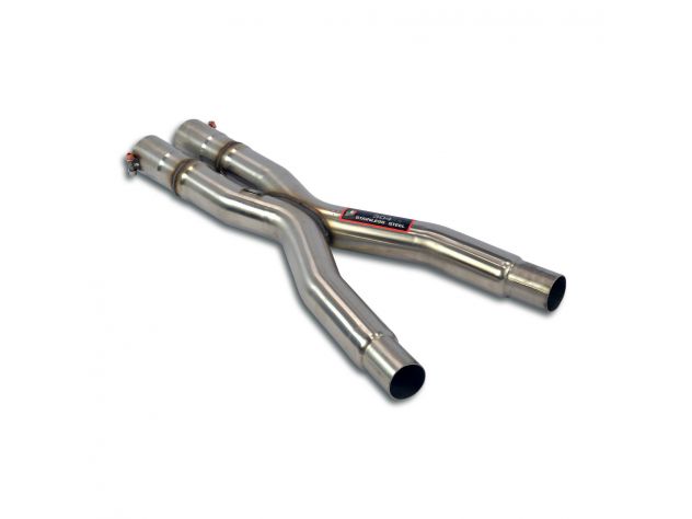 SUPERSPRINT CENTRAL EXHAUST PIPE + X LINK PIPE BMW E31 850CI V12 (MOT. M73 11/'94-99)