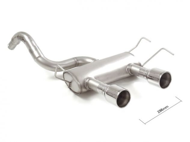 RAGAZZON STAINLESS STEEL REAR WITH 102MM ROUND CENTRAL TERMINALS ABARTH 500/595 312 1.4TJET 103KW 2012-2015