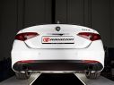 POSTERIORE INOX SDOPPIATO TERMINALI ROTONDI 90MM SPORT LINE RAGAZZON ALFA ROMEO GIULIA 952 2.0 TURBO 147KW 2016+