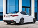 POSTERIORE SDOPPIATO TERMINALI ROTONDI 90MM CARBONIO CON VALVOLE RAGAZZON ALFA ROMEO GIULIA 952 2.0 TURBO Q4 VELOCE 206KW 2016+