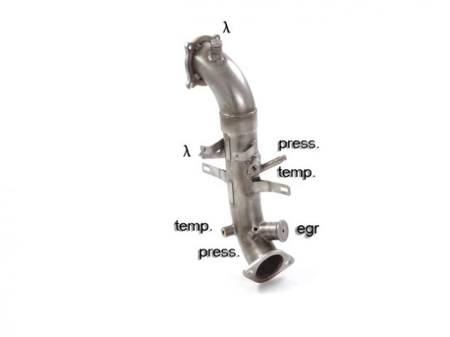 RAGAZZON HOSE REPLACEMENT CATALYST GR. N INOX ALFA ROMEO GIULIA 952 2.0 TURBO Q4 VELOCE 206KW 2016+