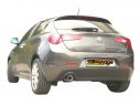 POSTERIORE INOX SDOPPIATO TERMINALI ROTONDI 2X80MM SFALSATI RAGAZZON ALFA ROMEO GIULIETTA 940 1.4TB GPL 88KW 2012+