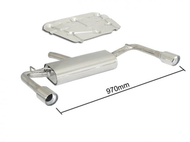 RAGAZZON DOUBLE STAINLESS STEEL REAR WITH ROUND 90MM SPORT LINE TERMINALS ALFA ROMEO GIULIETTA 940 1.4TB 110KW SPRINT 2014-2018