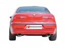 POSTERIORE INOX SDOPPIATO TERMINALI OVALI 128X80MM RAGAZZON ALFA ROMEO 156 1.9JTD 77/81/85/103/110KW BERLINA + SPORTWAGON 1997+