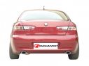 POSTERIORE INOX SDOPPIATO TERMINALI OVALI 128X80MM RAGAZZON ALFA ROMEO 156 1.9JTD 77/81/85/103/110KW BERLINA + SPORTWAGON 1997+