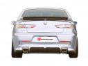 POSTERIORE INOX SDOPPIATO TERMINALI OVALI 128X80MM RAGAZZON ALFA ROMEO 156 1.9JTD 77/81/85/103/110KW BERLINA + SPORTWAGON 1997+