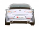 RAGAZZON DOUBLE REAR 128X80MM OVAL TERMINALS ALFA ROMEO 156 2.4JTD 100/103/110/129KW BERLINA + SPORTWAGON 1997+