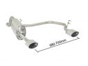 RAGAZZON DOUBLE STAINLESS STEEL REAR WITH 135X90MM SPORT LINE OVAL TERMINALS ALFA ROMEO MITO 955 1.4 TB 88KW 09/2008+