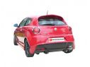 RAGAZZON DOUBLE STAINLESS STEEL REAR WITH 135X90MM SPORT LINE OVAL TERMINALS ALFA ROMEO MITO 955 1.4 TB 88KW 09/2008+