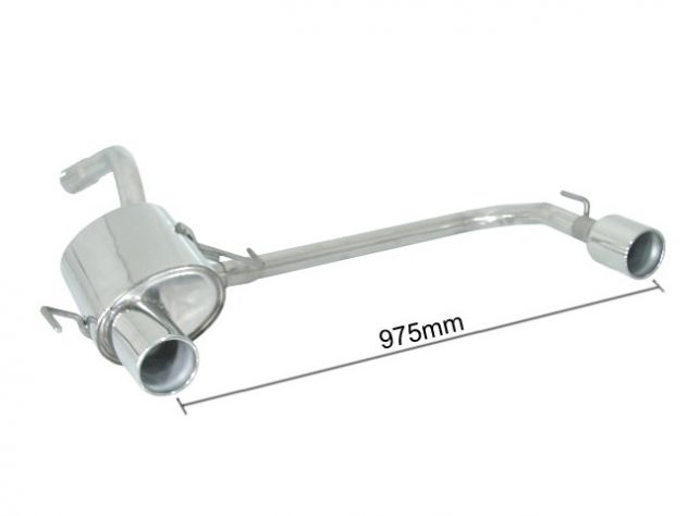 RAGAZZON DOUBLE STAINLESS STEEL REAR WITH ROUND TERMINALS 102MM ALFA ROMEO 147 1.9JTD 85/103/110KW 2001 -10/2004