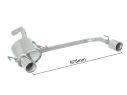 RAGAZZON DOUBLE STAINLESS STEEL REAR WITH ROUND TERMINALS 102MM ALFA ROMEO 147 1.9JTD 85/103/110KW 2001 -10/2004