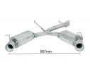 RAGAZZON DOUBLE STAINLESS STEEL REAR WITH ROUND TERMINALS 102MM ALFA ROMEO GTV 916/SPIDER 2.0 V6 TURBO 148KW 1995+