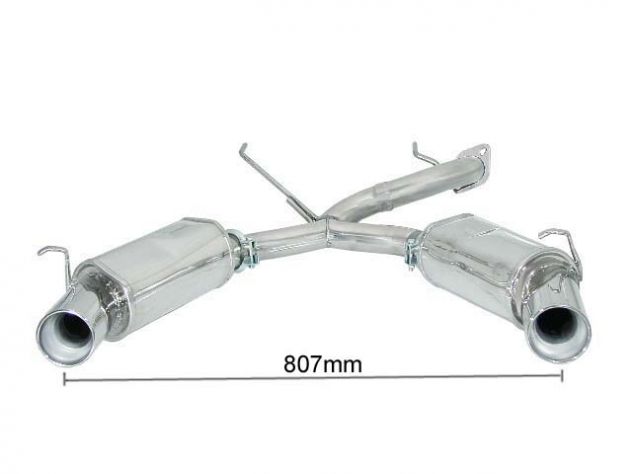 RAGAZZON DOUBLE REAR ROUND TERMINALS 102MM ALFA ROMEO GTV 916/SPIDER T.S. 1.8I 16V 106KW-2.0 16V 110/114KW 1995+