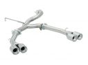 RAGAZZON REAR TUBE GR. N STAINLESS STEEL DOUBLE WITH ROUND TERMINALS 2X70MM ALFA ROMEO GTV 916/SPIDER 2.0 V6 TURBO 148KW 1995+