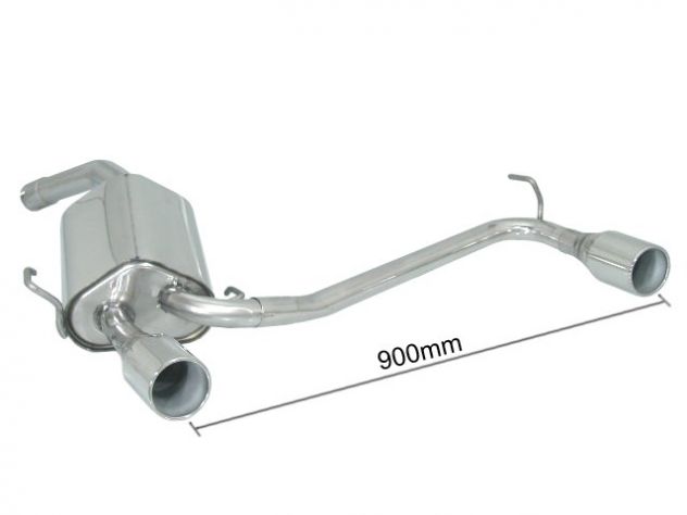 RAGAZZON DOUBLE STAINLESS STEEL REAR WITH ROUND TERMINALS 102MM ALFA ROMEO GT 937 2.0 JTS 122KW 2004+