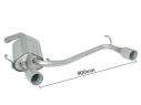 RAGAZZON DOUBLE STAINLESS STEEL REAR WITH ROUND TERMINALS 102MM ALFA ROMEO GT 937 3.2 V6 24V 177KW 2004+