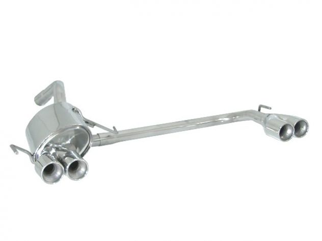 RAGAZZON DOUBLE STAINLESS STEEL REAR WITH ROUND TERMINALS 2X80MM ALFA ROMEO 147 1.9JTD 85/103/110KW 2001 -10/2004