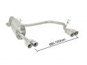 RAGAZZON DOUBLE STAINLESS STEEL REAR WITH ROUND 2X70MM STAGGERED TERMINALS ALFA ROMEO MITO 955 1.3 JTDM 66KW 09/2008-2010