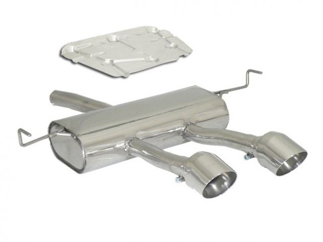 RAGAZZON STAINLESS STEEL REAR WITH CENTRAL TERMINALS 102MM SPORT LINE ALFA ROMEO GIULIETTA 940 1.4TB 88KW 2010+