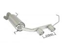 RAGAZZON STAINLESS STEEL REAR WITH CENTRAL TERMINALS 90MM SPORT LINE ALFA ROMEO MITO 955 1.4 58KW 09/2008-2013