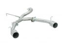 RAGAZZON REAR TUBE GR. N STAINLESS STEEL DOUBLE WITH ROUND TERMINALS 102MM ALFA ROMEO GTV 916/SPIDER 2.0 V6 TURBO 148KW 1995+