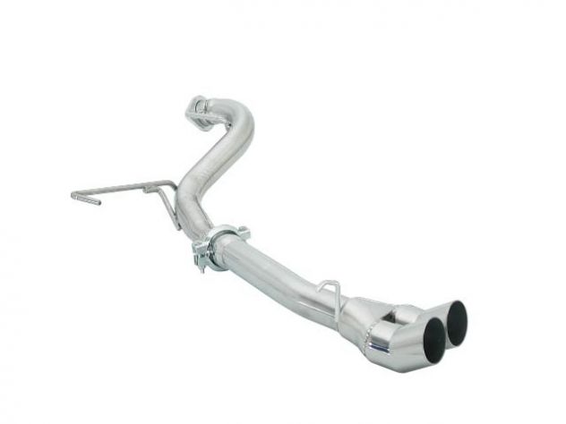 TUBO POSTERIORE GR. N INOX CON TERMINALE ROTONDO DTM 2X70MM RAGAZZON ALFA ROMEO GTV 916/SPIDER 2.0 V6 TURBO 148KW 1995+