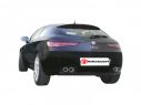 RAGAZZON DOUBLE STAINLESS STEEL REAR WITH 2/2 X 115X70MM STAGGERED OVAL TERMINALS ALFA ROMEO BRERA 939 2.2 JTS 01/2006+