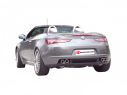 POSTERIORE INOX SDOPPIATO TERMINALI ROTONDI 2X76MM SFALSATI RAGAZZON ALFA ROMEO SPIDER 939 3.2JTS V6 - 3.2JTS V6 Q4 06/2006+