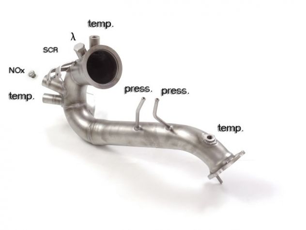 RAGAZZON HOSE REPLACEMENT CATALYST AND PARTICULATE FILTER GR. N INOX AUDI A6 4G 3.0TDI V6 QUATTRO 200KW 2014-2018