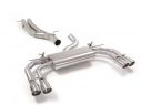 CENTRAL PIPE NOT SILENCED + REAR DOUBLE TERMINALS 2X90MM STAGGERED +VALVES AUDI RS3 8V SEDAN 2.5TFSI QUATTRO 294KW 2017-05/2018