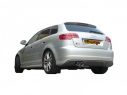 RAGAZZON STAINLESS STEEL REAR WITH ROUND 2X80MM STAGGERED TERMINALS AUDI S3 8P S3 SPORTBACK QUATTRO 2.0TFSI 195KW 2008+