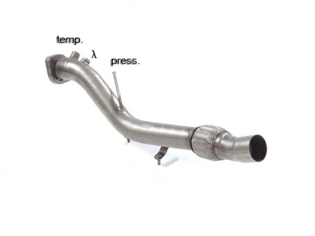 RAGAZZON HOSE REPLACEMENT CATALYST GR. N INOX BMW SERIE5 E60 BERLINA 520D 120KW 2005-2007