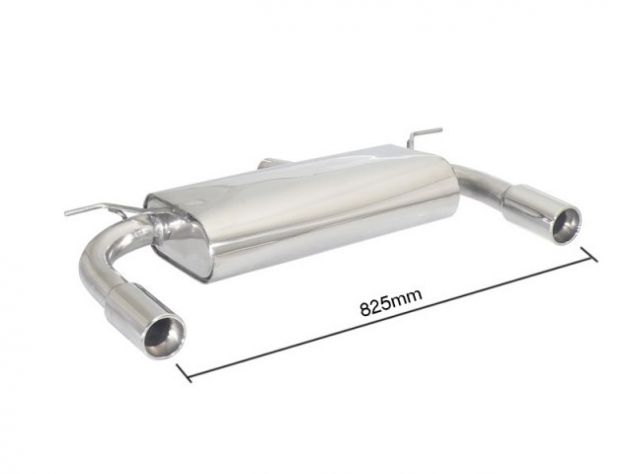 RAGAZZON DOUBLE STAINLESS STEEL REAR WITH 90MM ROUND TERMINALS BMW SERIE3 F31 TOURING 328I - IX 180KW 2012-2015